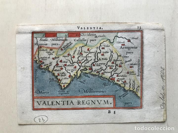 Arte: Mapa de Valencia, 1602. A.Ortelius - Foto 6