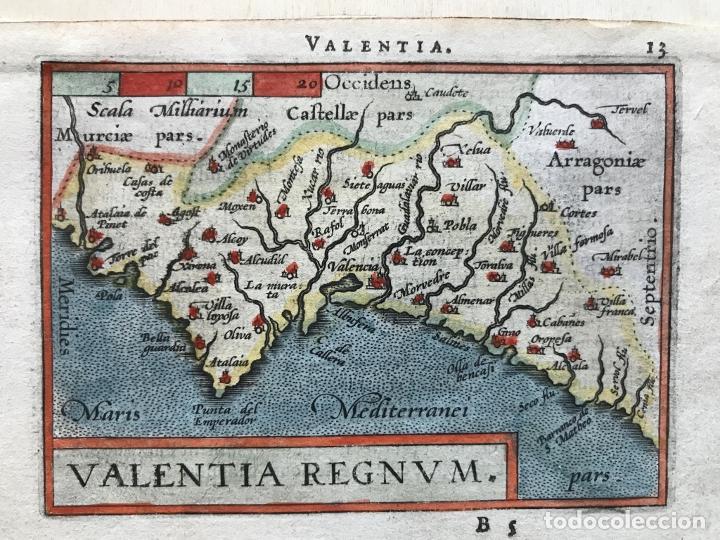 Arte: Mapa de Valencia, 1602. A.Ortelius - Foto 1
