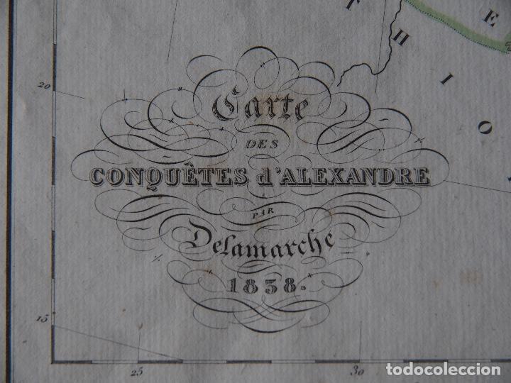 Arte: Mapa de las conquistas de Alejandro Delamarche 1838 - Foto 2