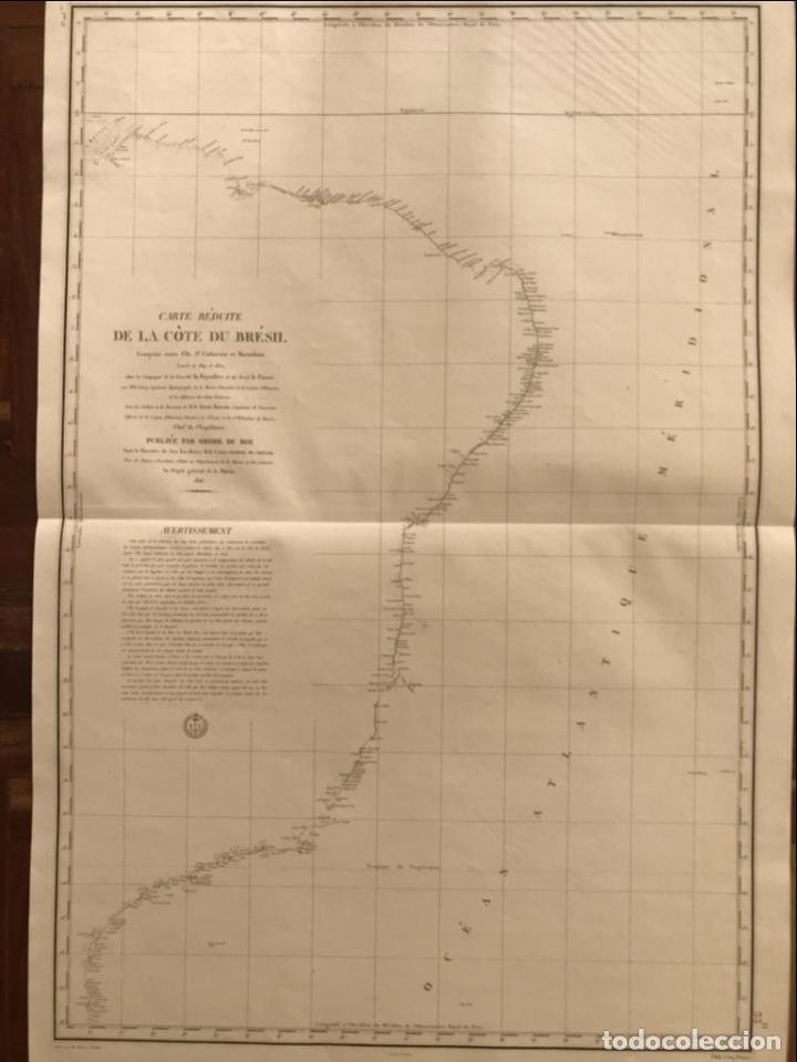 gran carta náutica de la bahía de río de janeir - Comprar Cartografia  Antiga (até séc. XIX) no todocoleccion