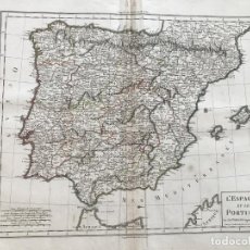 Arte: MAPA DE ESPAÑA Y PORTUGAL, 1804. POIRSON/TARDIEU/MENTELLE/MALTE BRUN