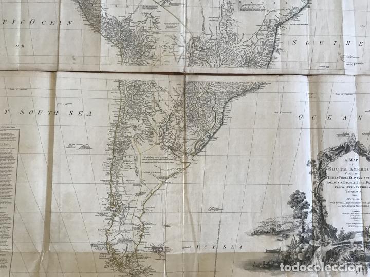 Arte: Gran mapa de América del sur (2 hojas), 1775. Anville/Robert Sayer - Foto 8 - 213654863