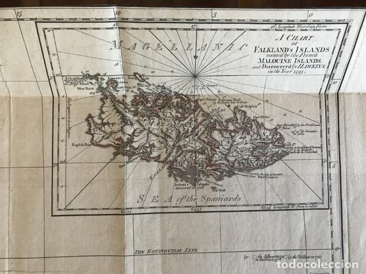 Arte: Gran mapa de América del sur (2 hojas), 1775. Anville/Robert Sayer - Foto 14 - 213654863