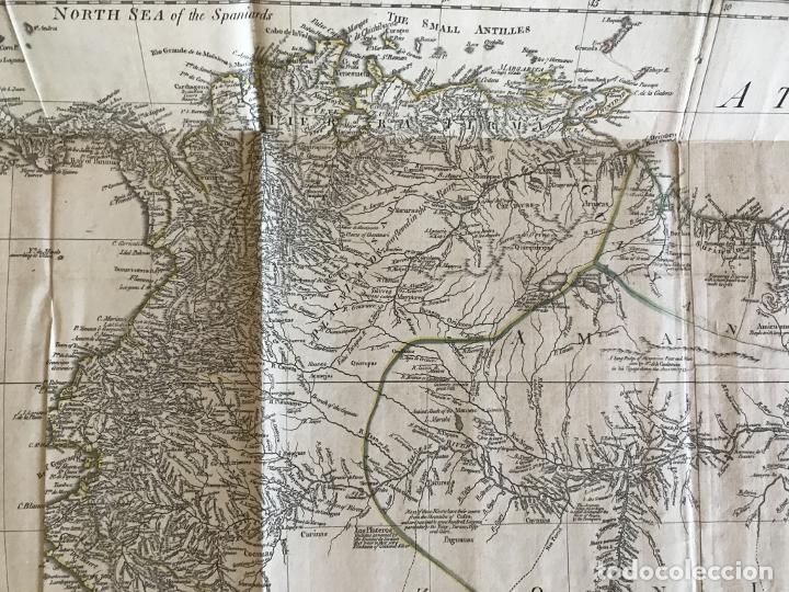 Arte: Gran mapa de América del sur (2 hojas), 1775. Anville/Robert Sayer - Foto 15 - 213654863