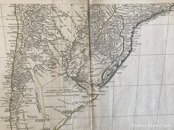 Arte: Gran mapa de América del sur (2 hojas), 1775. Anville/Robert Sayer - Foto 20 - 213654863