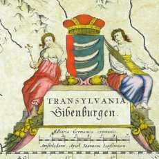 Arte: 1641 - MAPA ORIGINAL DE JANSSONIUS - TRANSILVANIA (RUMANÍA) - COLOREADO A MANO - MUY DECORATIVO. Lote 220977851