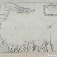 Arte: MAPA DE GIBRALTAR ALGECIRAS - CARTA NAUTICA - BELLIN - AÑO 1762 - GRAN FORMATO. Lote 222859377