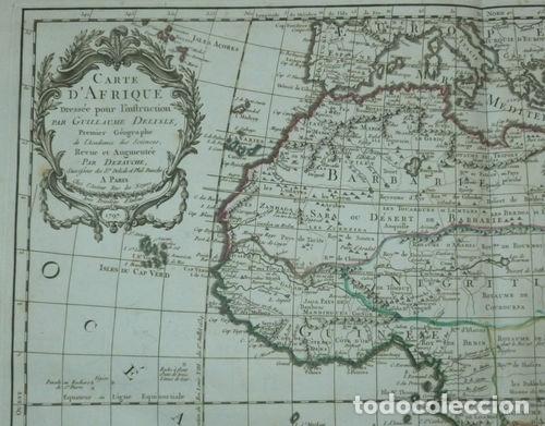 Arte: Gran mapa de África, 1797. Delisle/Dezauche - Foto 3 - 223091801