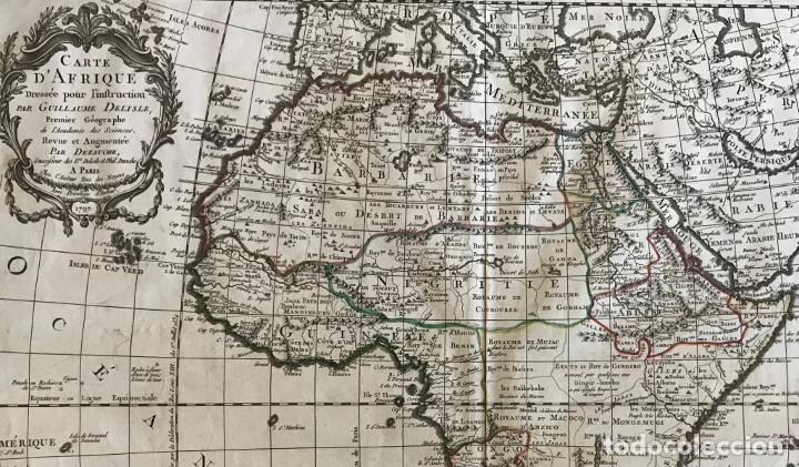 Arte: Gran mapa de África, 1797. Delisle/Dezauche - Foto 12 - 223091801