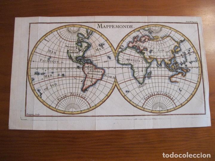Arte: Mapa del Mundo, 1740. Pluche - Foto 2 - 224726831