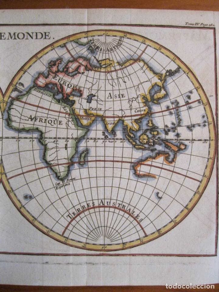 Arte: Mapa del Mundo, 1740. Pluche - Foto 3 - 224726831