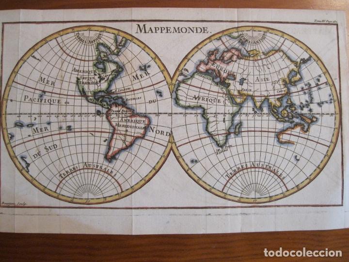 Arte: Mapa del Mundo, 1740. Pluche - Foto 1 - 224726831