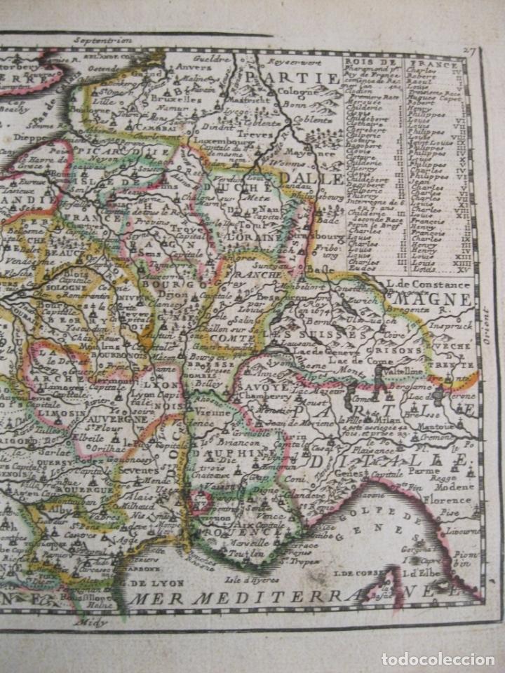 Arte: Mapa de Francia, 1719. Chiquet - Foto 3