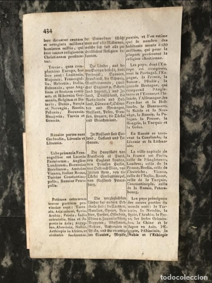 Arte: Mapa de Europa y texto, 1832. An&oacute;nimo - Foto 7