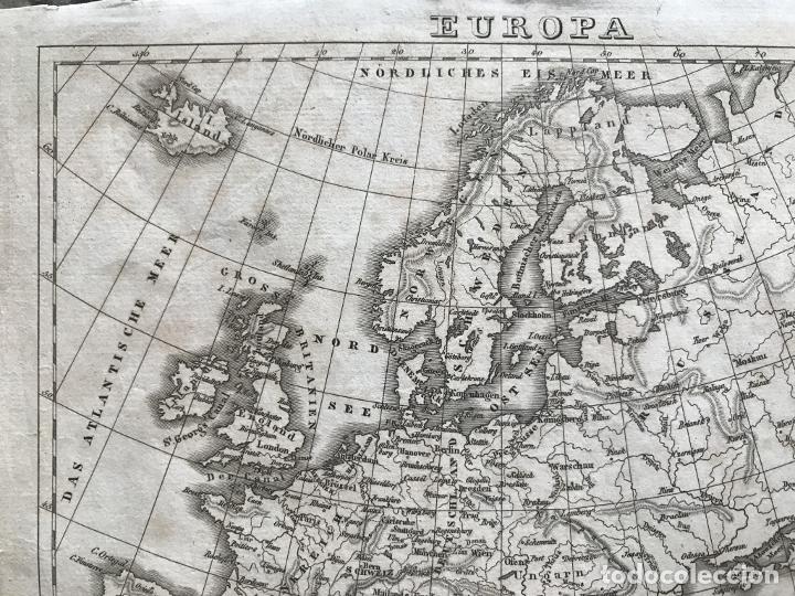 Arte: Mapa de Europa, 1850. Leutemann - Foto 3