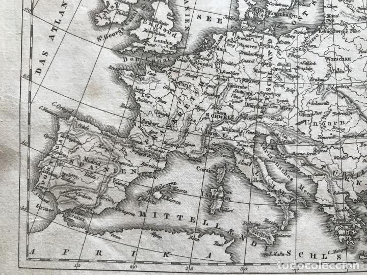 Arte: Mapa de Europa, 1850. Leutemann - Foto 6