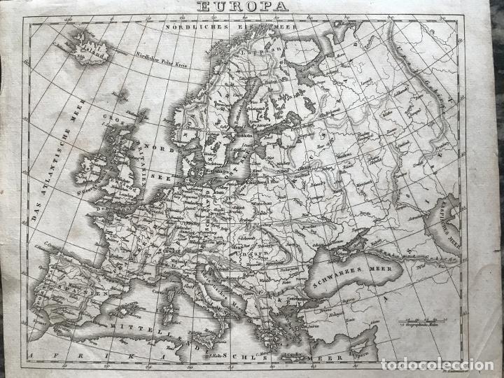 Arte: Mapa de Europa, 1850. Leutemann - Foto 1