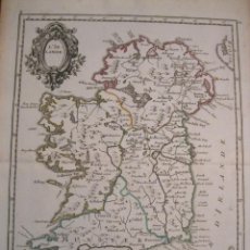 Arte: MAPA DE IRLANDA (EUROPA), 1756. LE ROUGE