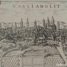 Arte: VISTA Y PLANO DE VALLADOLID (ESPAÑA), 1713. VALEGIO/LASOR A VAREA. Lote 233289040