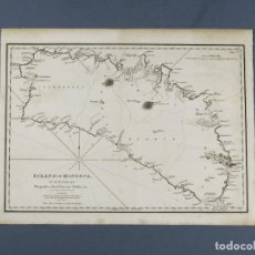 Arte: GRABADO - ISLA DE MENORCA 1812 - SURVAYED BY BRIGADIER DON VINCENT TOFIÑO - LONDON