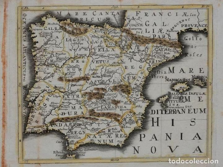 Mapa Antigo De Espanha E De Portugal - Arte vetorial de stock e