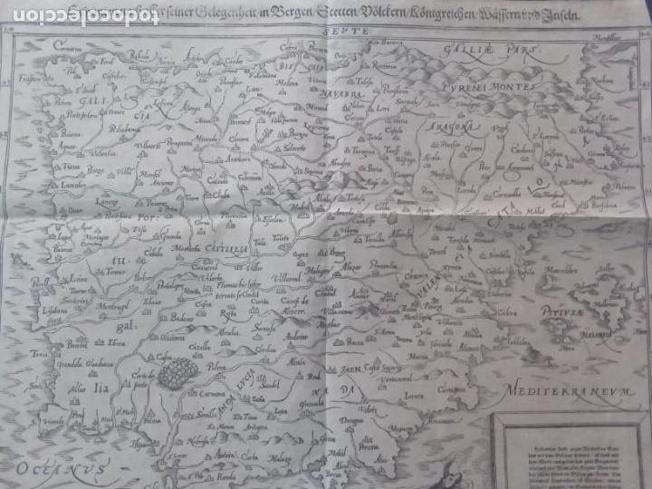 Arte: Mapa de Espa&ntilde;a.Mapa antiguo. - Foto 2