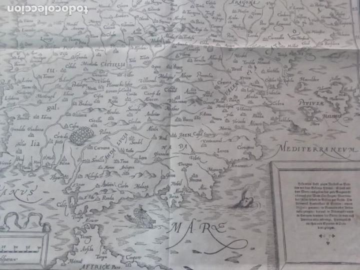 Arte: Mapa de Espa&ntilde;a.Mapa antiguo. - Foto 3
