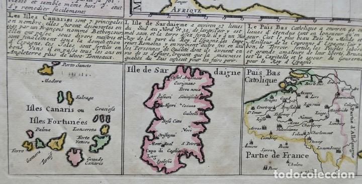 Arte: Mapa del imperio de Espa&ntilde;a , 1739. Henri Chatelain - Foto 4