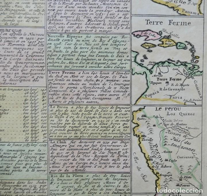 Arte: Mapa del imperio de Espa&ntilde;a , 1739. Henri Chatelain - Foto 7