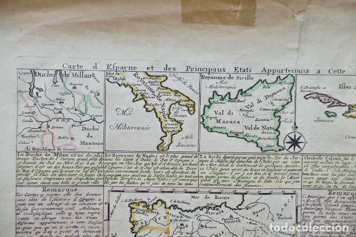 Arte: Mapa del imperio de Espa&ntilde;a , 1739. Henri Chatelain - Foto 9