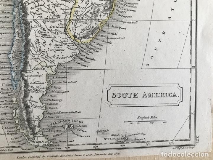 Arte: Mapa de Am&eacute;rica del sur, 1820. Sid y Hall / Longman, Rees,.. - Foto 6