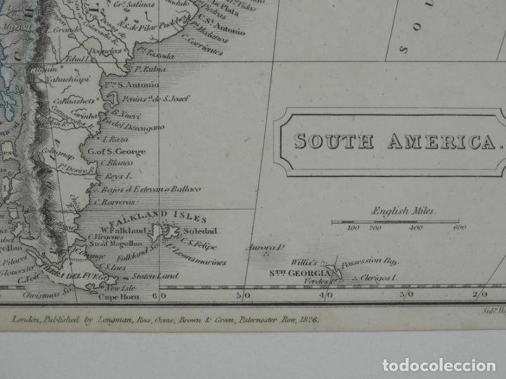 Arte: Mapa de Am&eacute;rica del sur, 1820. Sid y Hall / Longman, Rees,.. - Foto 11