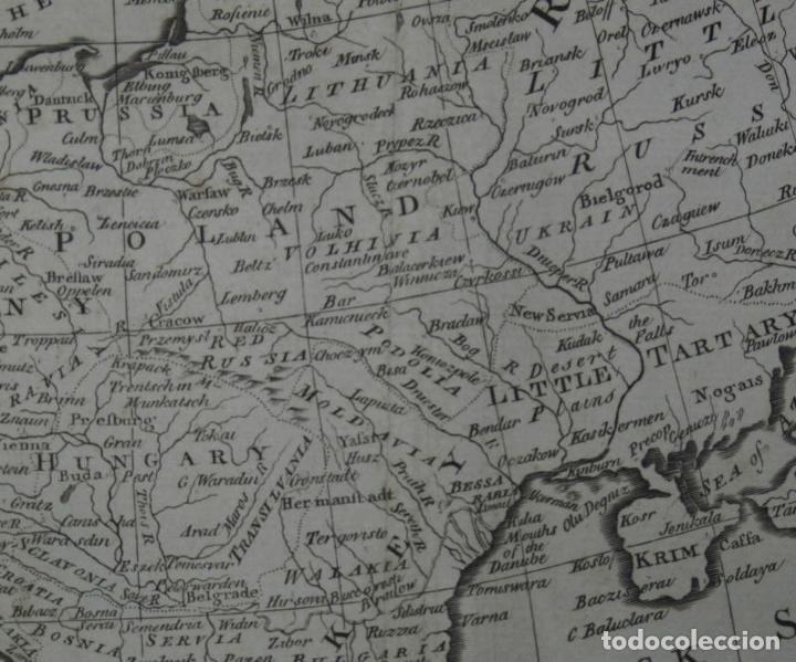 Arte: Gran mapa de Europa, 1780. Bowen - Foto 2