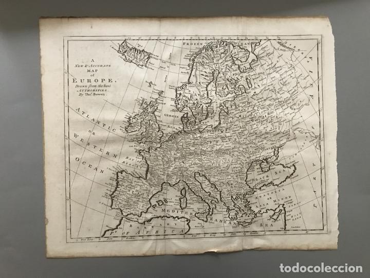 Arte: Gran mapa de Europa, 1780. Bowen - Foto 5