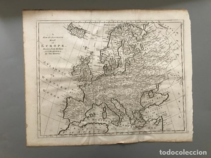 Arte: Gran mapa de Europa, 1780. Bowen - Foto 7