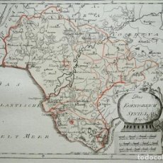 Arte: MAPA DE CÁDIZ Y MÁLAGA (ESPAÑA), 1789. F. J. JOSEPH VON REILLY. Lote 287679358