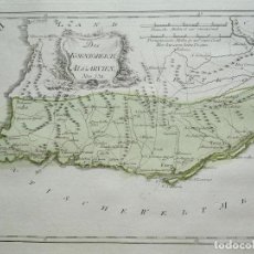 Arte: MAPA DE LA REGIÓN DEL ALGARVE (PORTUGAL), 1789. REILLY