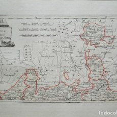 Arte: MAPA DEL NORTE DE LA PROVINCIA DE TOLEDO Y ZONAS LIMÍTROFES ((ESPAÑA), 1789. F. J. JOSEPH VON REILLY. Lote 288987523