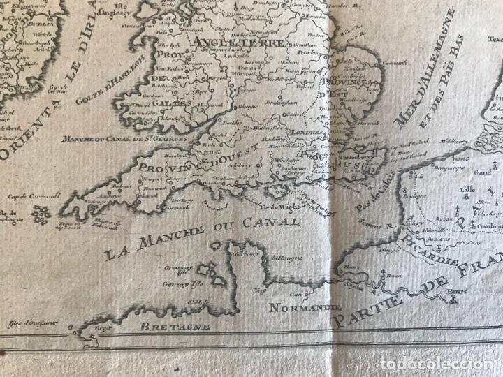 Arte: Mapa de Irlanda y Reino Unido (Europa), 1705. N. de Fer / Inselin - Foto 7 - 290214763
