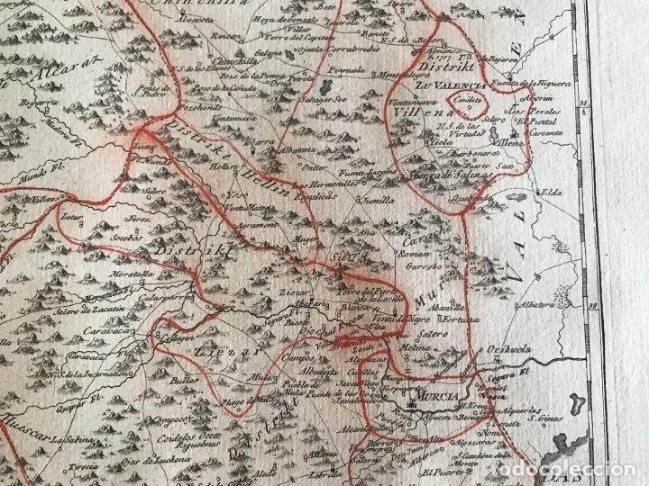 Mapa De La Provincia De Murcia Y Zonas Limítrof Comprar Cartografía Antigua Hasta S Xix En 4257