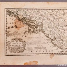 Arte: ITALIA, DALMACIA CROACIA - JACQUES CHIQUET - LES ISLES ET COSTE DE LA DALMATIE - 1719. Lote 298196713