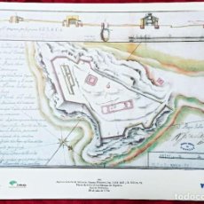 Arte: REPRODUCCIÓN – 1734 –JOSE DE SUBREVILLA - ISLA DE LAS PALOMAS EN ALGECIRAS ARCHIVO GENERAL SIMANCAS. Lote 315906053