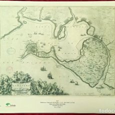 Arte: REPRODUCCIÓN – 1740 – FEDERICO DE WITT –MAPA DE LA BAHIA DE CADIZ –BIBLIOTECA NACIONAL DE FRANCIA.. Lote 315906548