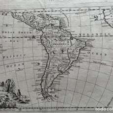 Arte: MAPA DE AMÉRICA DEL CENTRO Y SUR, 1762. JEFFERYS / SALMON