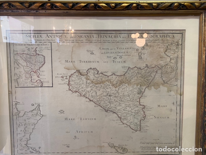 Arte: Mapa Sicilia 1714 - Foto 2