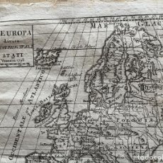 Arte: MAPA DE EUROPA, 1795. ZATTA. Lote 319578723