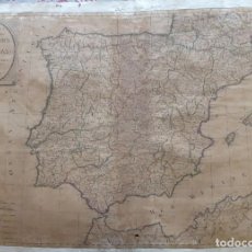 Arte: MAP-4. MAPA (AÑO 1806) LOS REINOS DE ESPAÑA Y PORTUGAL. AÑO 1806. HÉRRISSON, EN FRANCÉS. ORIGINAL.. Lote 320211268