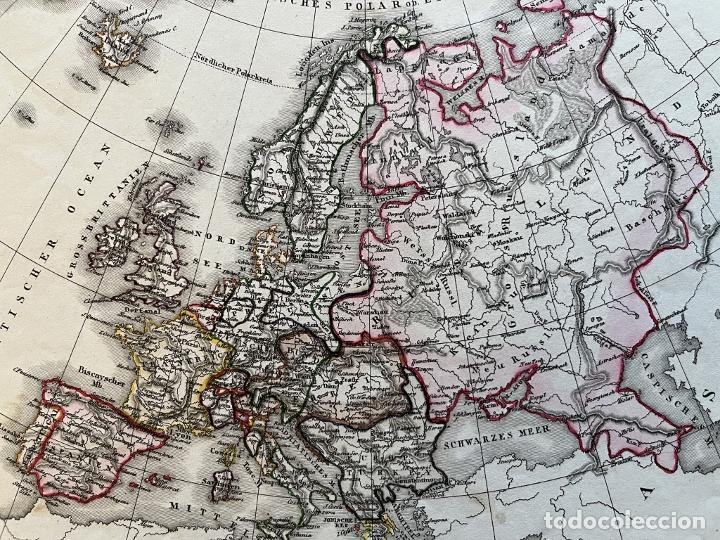 Arte: Mapa de Europa, 1845. E. Biller - Foto 1