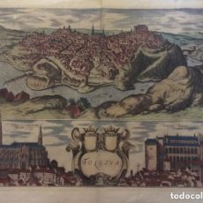 Arte: GRABADO DE TOLEDO / TOLETUM. VISTA DE PÁJARO. 1623 TOLETUM - BRAUN Y HOGENBERG, 1623.. Lote 325131303