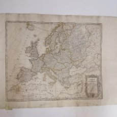 Art: MAPA DE EUROPA, POR EL GEOGRAFO DON TOMAS LOPEZ. ORIGINAL AÑO 1792.. Lote 344296408